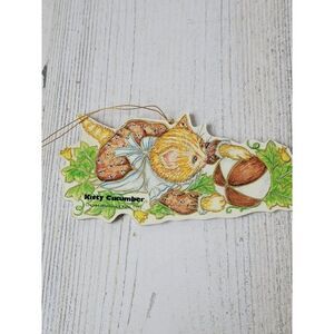 Kitty cucumber 1984 cat ball garden ornament Xmas decor